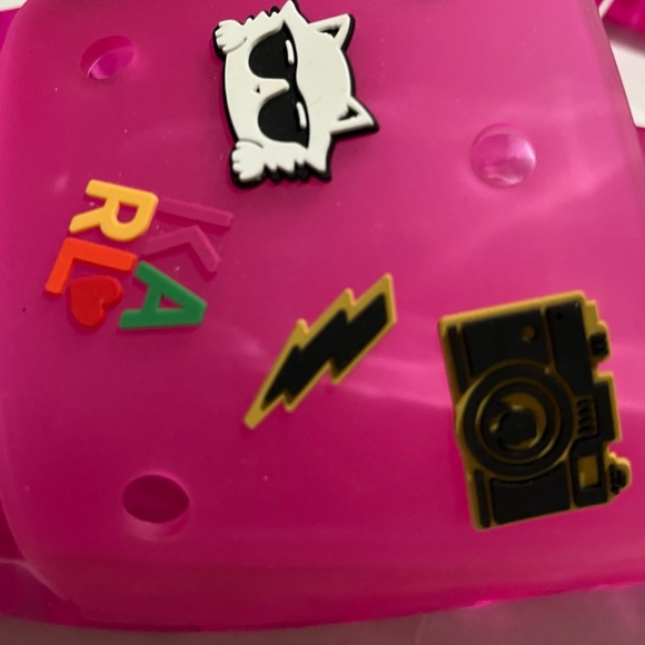 Karl Lagerfeld NWT Women’s Slide Sandals Fuchsia/Pink & Embellishments  SIZE 11 - Picture 8 of 11